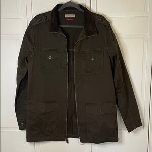 The Field Olive Chore Jacket for Women or Men 100% Cotton